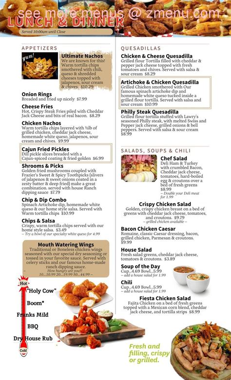 Fraziers osage restaurant menu  159 reviews #1 of 46 Restaurants in Ponca City $$ - $$$ American Steakhouse